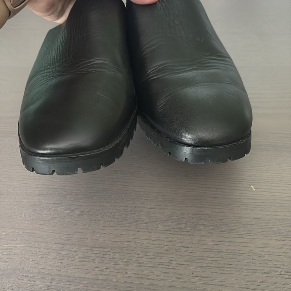 Madewell The Mindy Black Lugsole Leather Slide On Mule Sz 8.5 - Picture 4 of 8